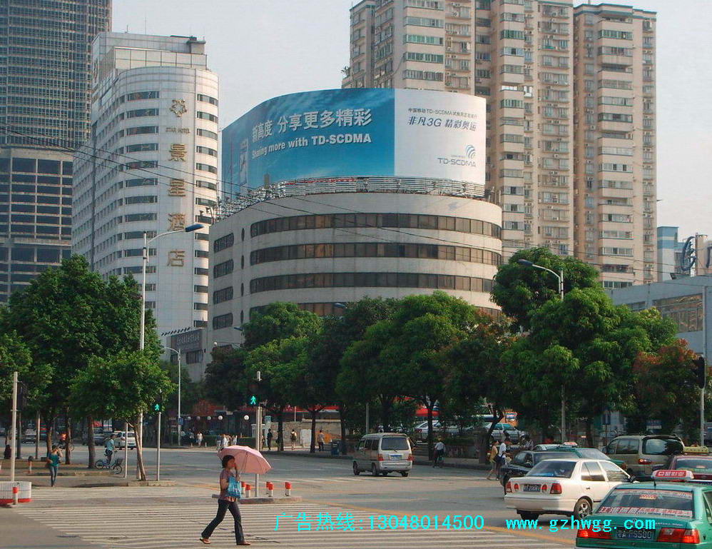 射灯喷画广告